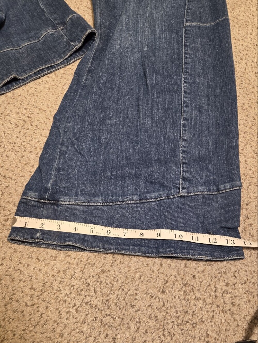 Anthropologie Pilcro Full Curve High-Rise Wide-Leg Jeans Blue Women's 32 Barrel - Picture 7 of 12